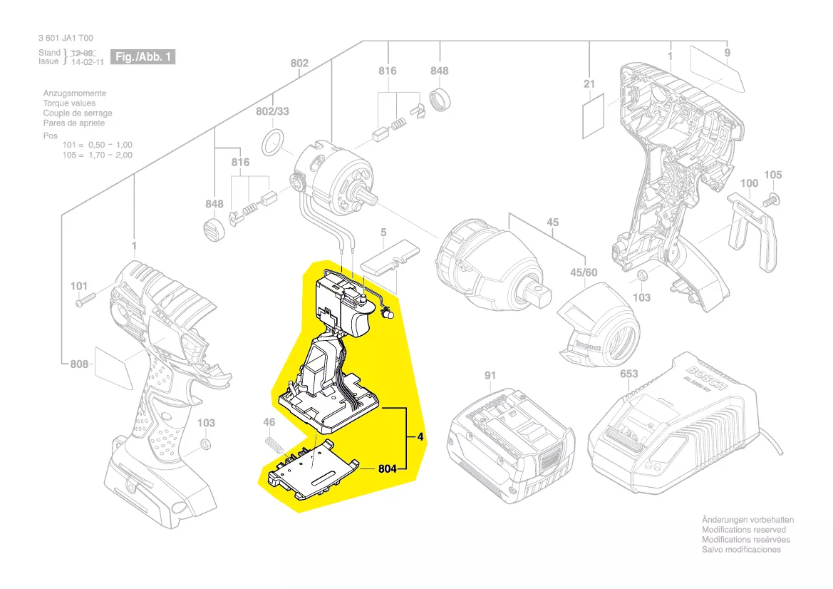 Module électronique réf. 1 607 233 479 BOSCH